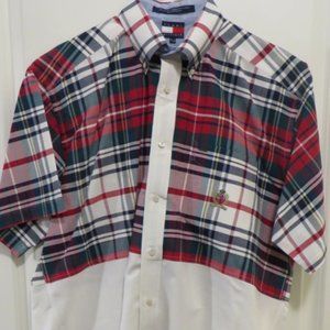Beautiful TOMMY HILFIGER Casual Shirt - Two Tone - 90's Era - Medium